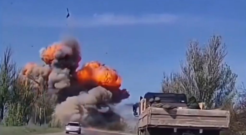 Ötven méter magasra repülhetett az orosz tank lövegtornya