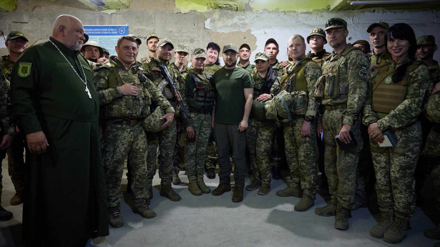 A déli fronton buzdított az ukrán elnök