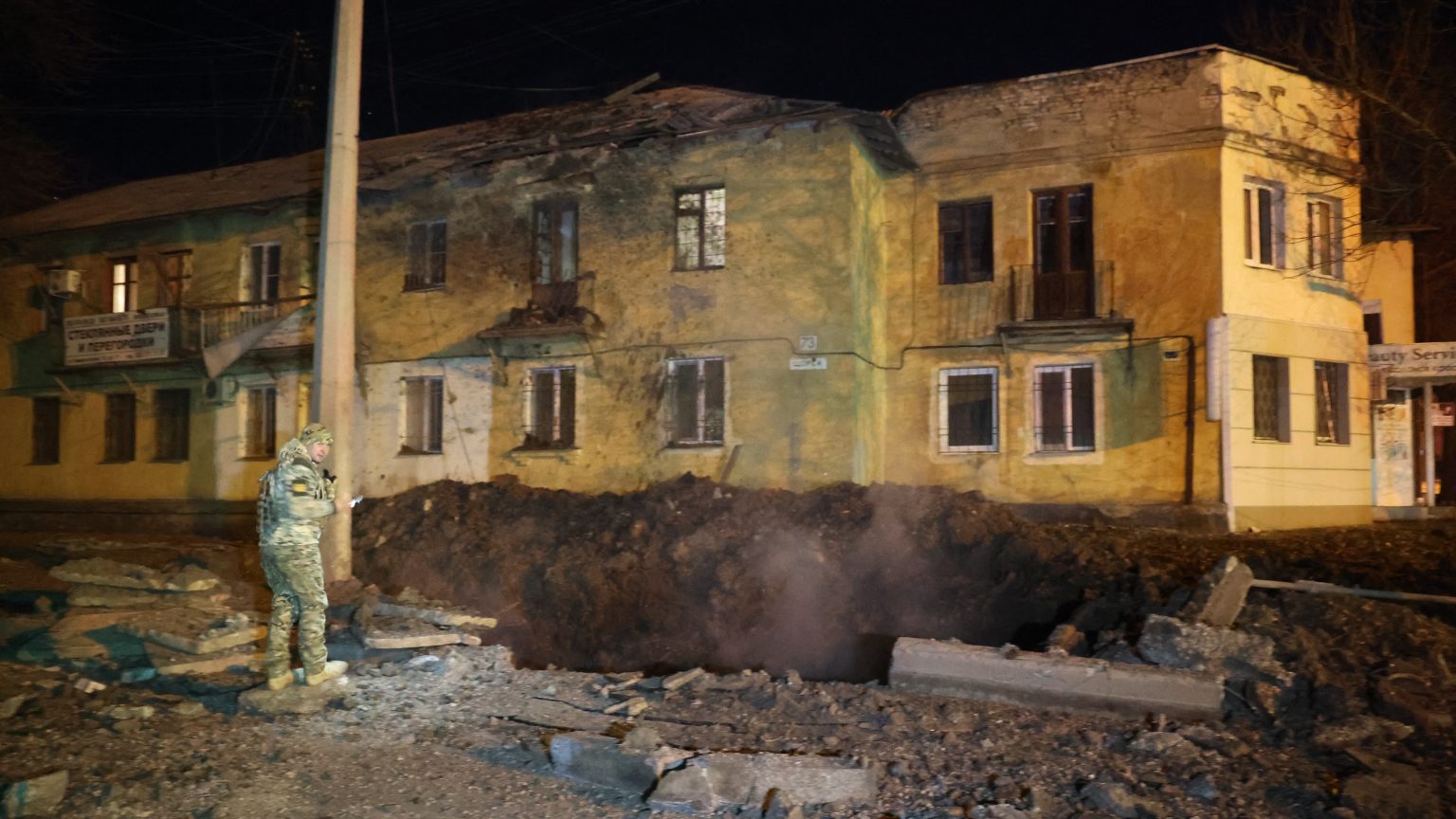 Légicsapás érte az éjjel Zaporizzsja megyét