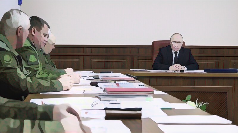 Putyin hadserege tábornokaival tárgyalt az Ukrajnában alkalmazandó stratégiáról