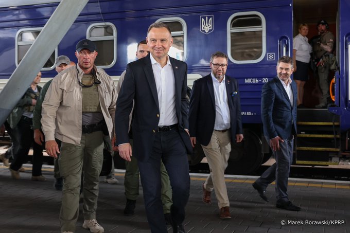Kijevbe látogatott a lengyel elnök