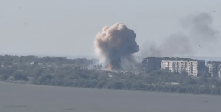 Egy nagy orosz lőszerraktár megsemmisüléséről számoltak be az ukránok – videó