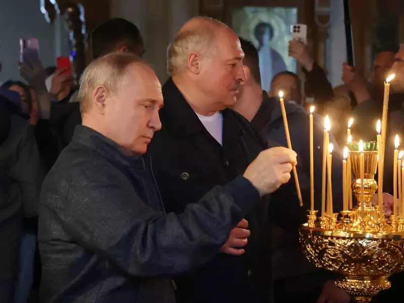 Különös felvételek: lábát húzva ment imádkozni Putyin