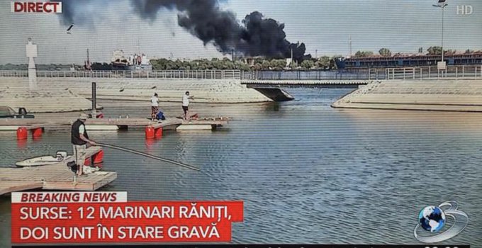 Tengeri akna robbantott fel egy teherhajót a román partoknál