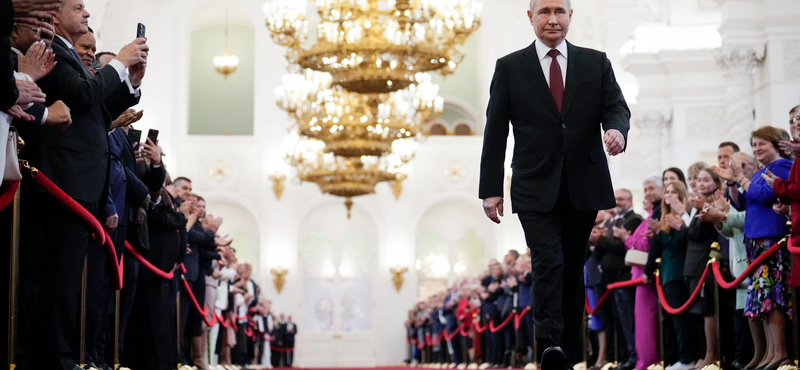 Putyin eltökéltnek és magabiztosnak látszott a beiktatásán és arról beszélt, hogy megnyerik a háborút